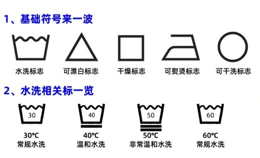 干洗标签上的符号是什么意思?读懂衣物护理的 “密码”